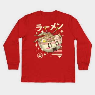 Kawaii Ramen Kids Long Sleeve T-Shirt